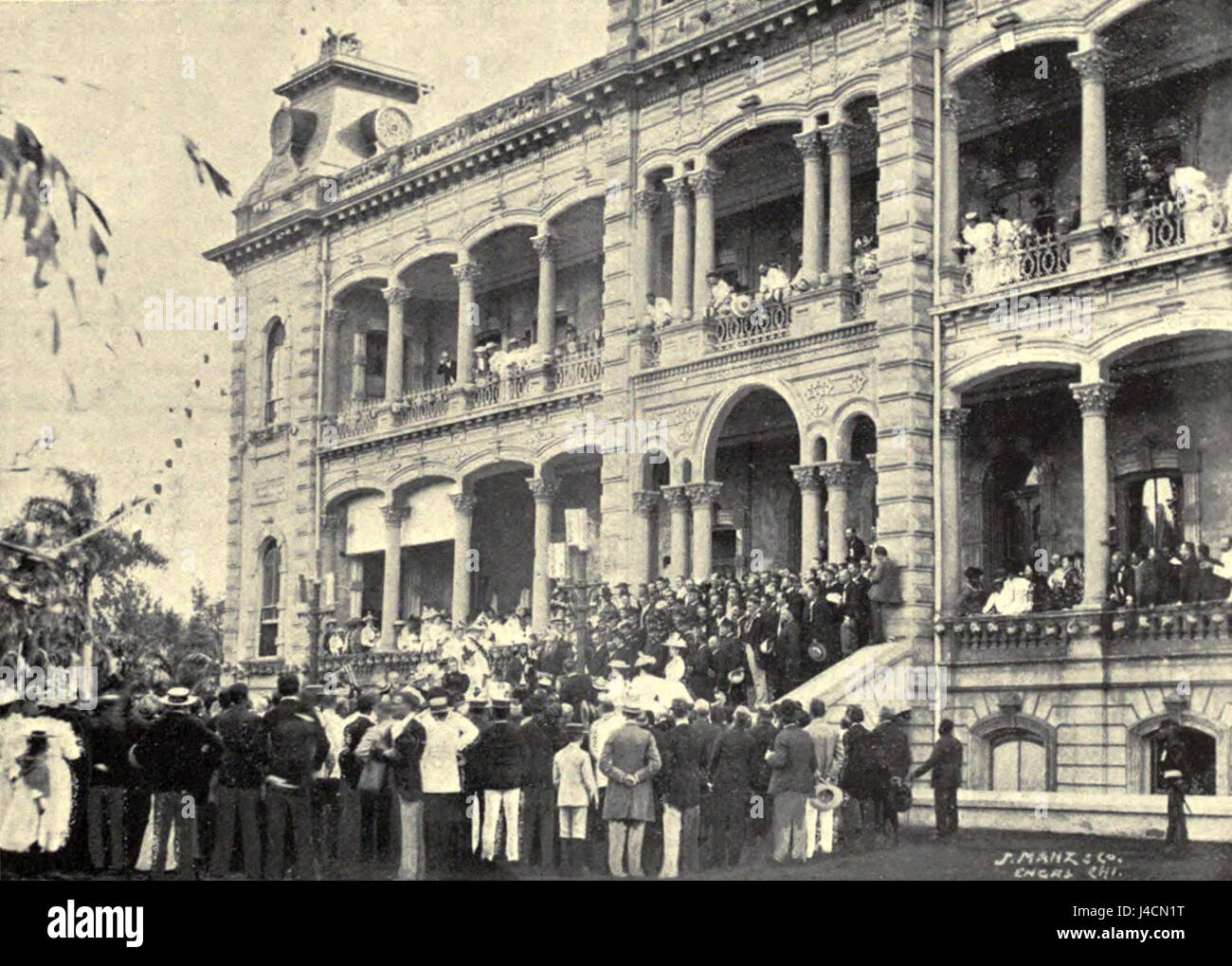 Proclaimation der Republik Hawaii, 1894 Stockfoto