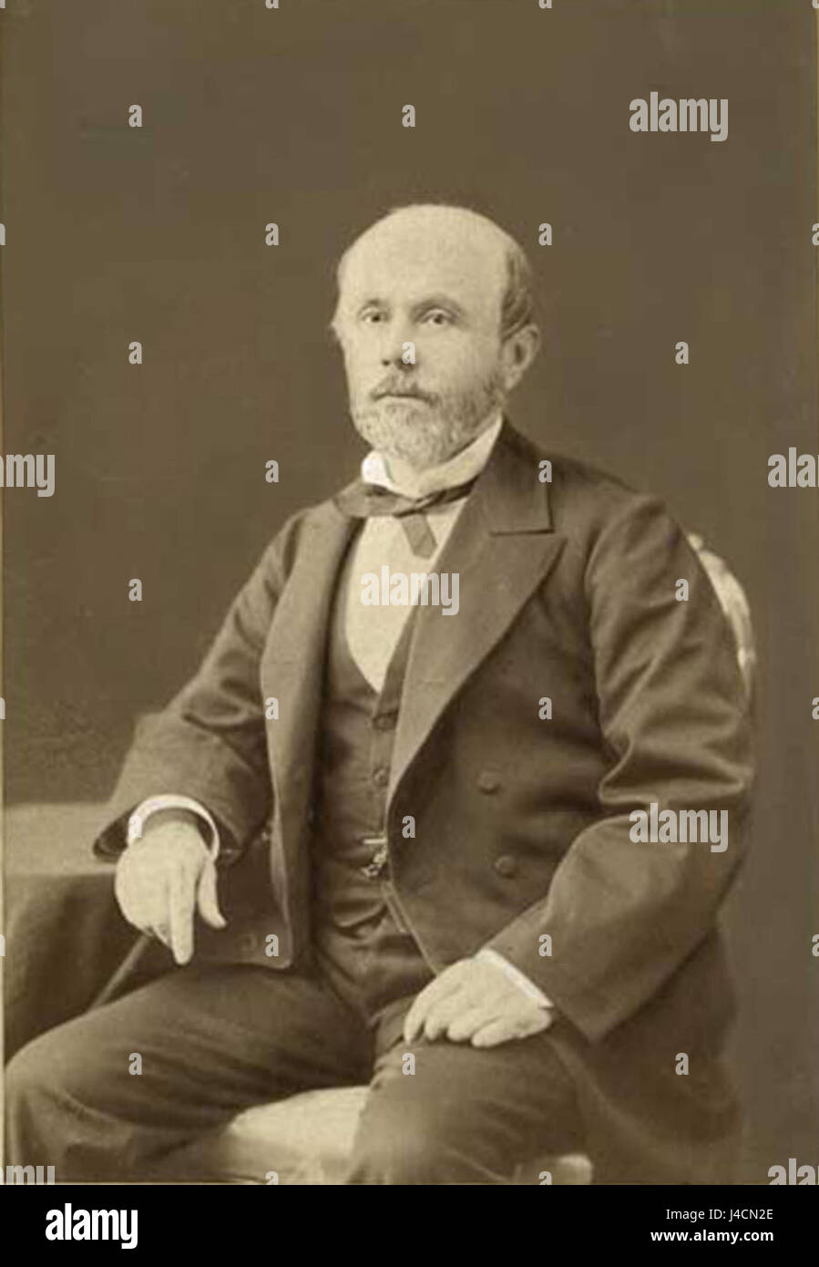 Ein Porträt von Pdte. Pinto, der sich wahrscheinlich auf eine prominente Persönlichkeit oder historische Person bezieht. Das Bild bietet einen Einblick in ihre Rolle oder ihren Status während ihrer Zeit. Stockfoto