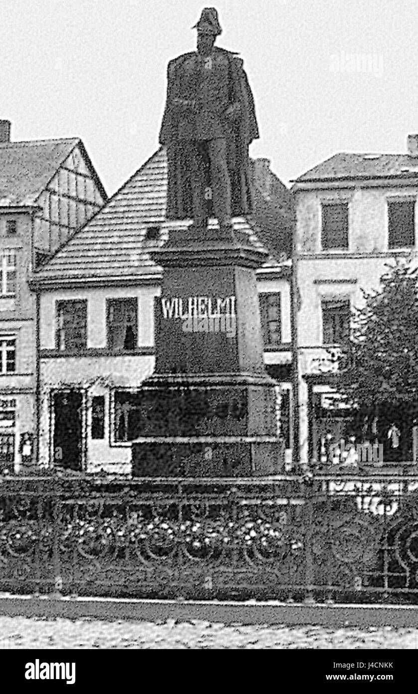 Pomnik Ku Czci Cesarza Wilhelma ich w Gryficach Stockfoto