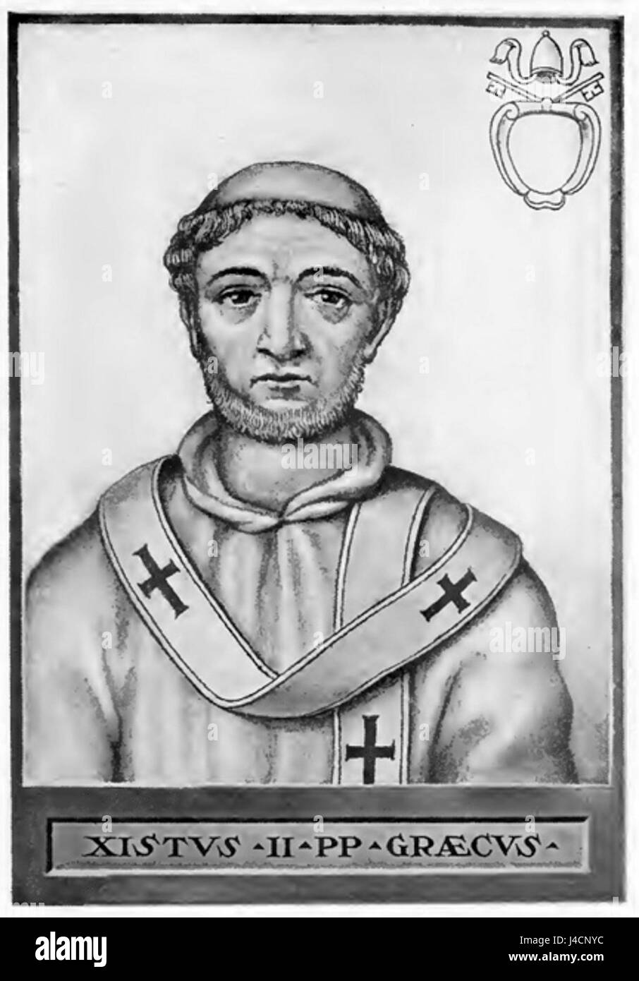 Papst Sixtus II Stockfoto