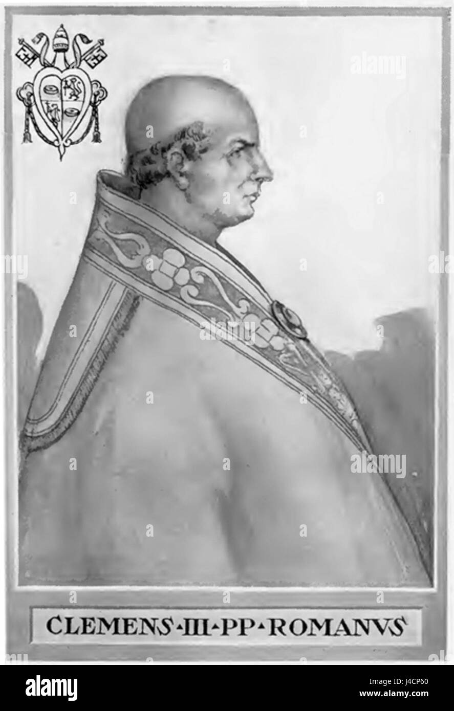 Papst Clemens III Stockfoto