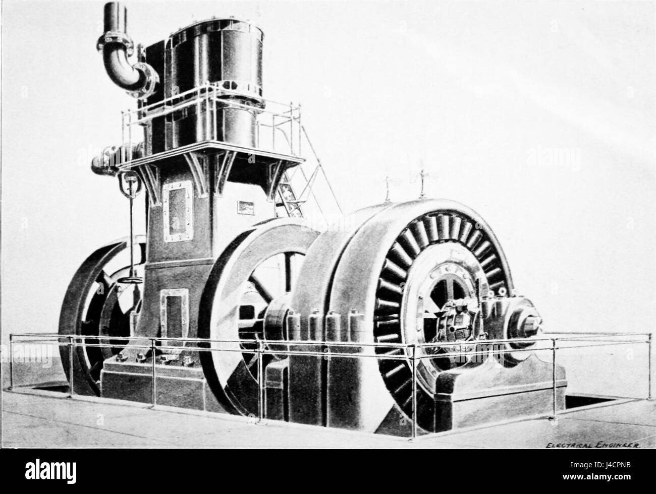 PSM V43 D744 Westinghouse zehntausend leichte Lichtmaschine Stockfoto