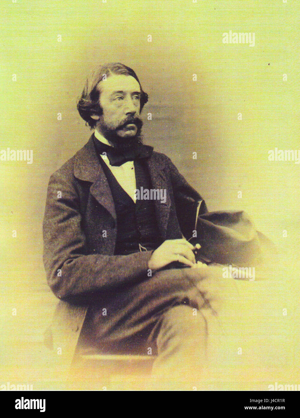 Retrato del Ingeniero Alfred S. Jee Entre 1855 y 1857 William Atkinson Stockfoto