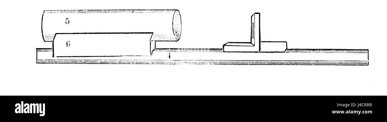 Mikroskop-Schiene PSM V08 D111 montiert Stockfoto