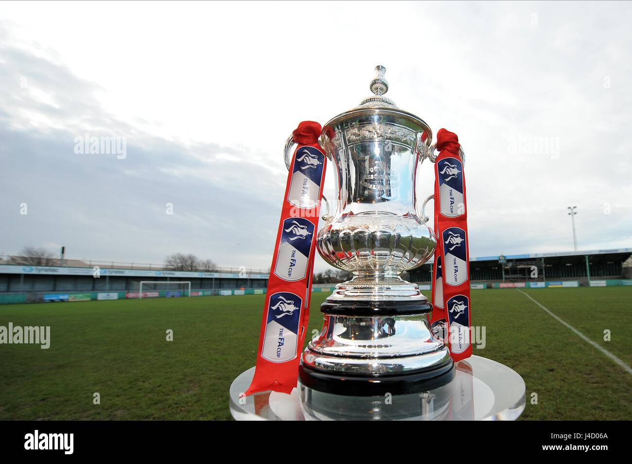 DER FA CUP & CROFT PARK Startseite O BLYTH SPARTANS V BIRMINGHAM CI CROFT PARK BLYTH ENGLAND 3. Januar 2015 Stockfoto