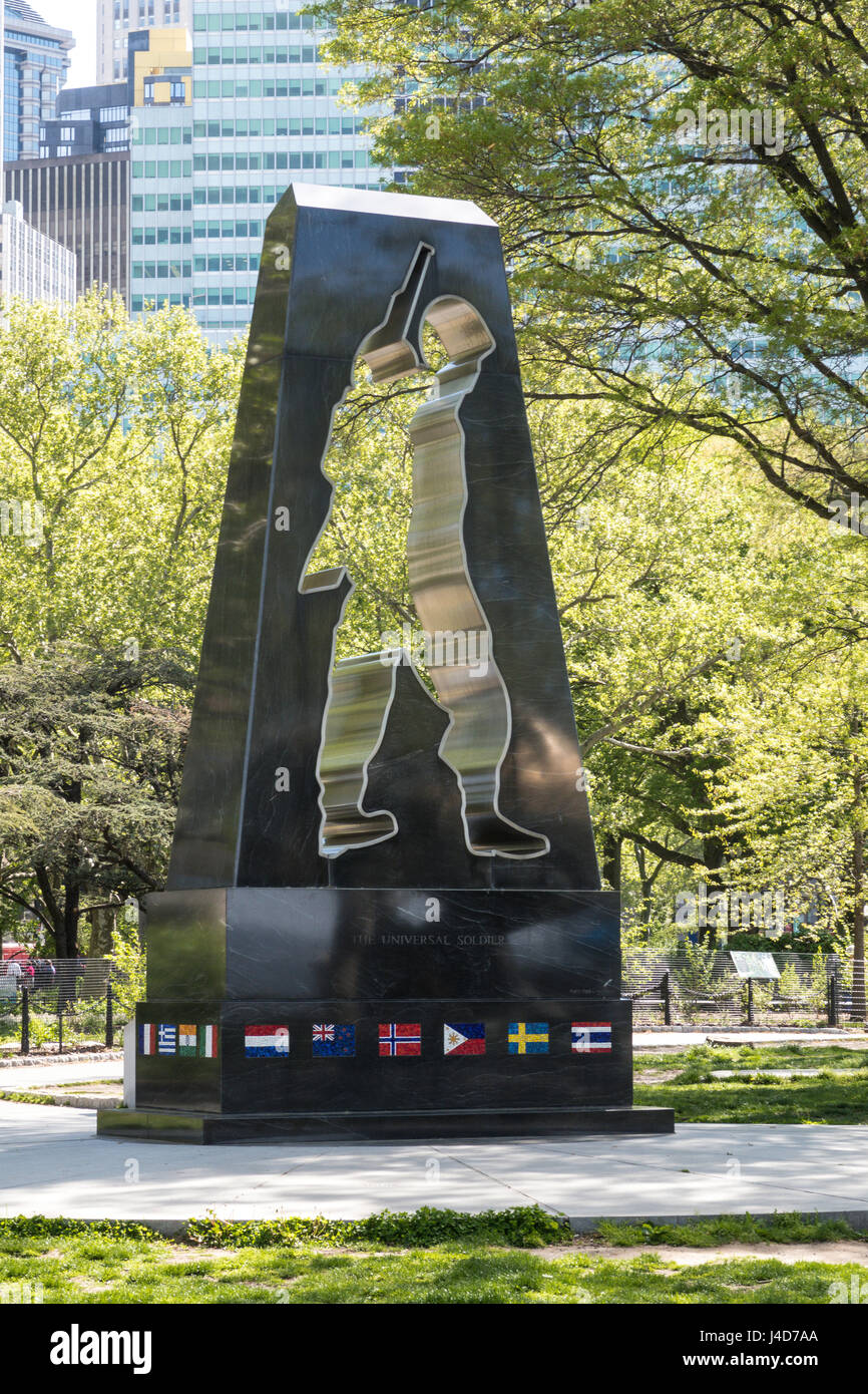 Korea-Krieg-Denkmal, Battery Park, New York City, USA Stockfoto