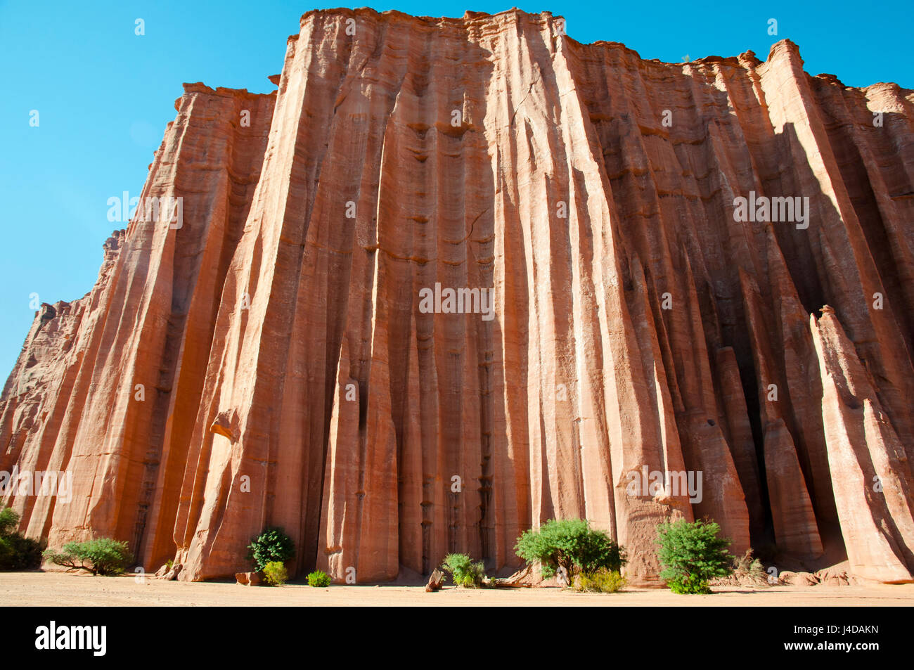 Gotische Kathedrale Rock Formation - Talampaya Nationalpark - Argentinien Stockfoto