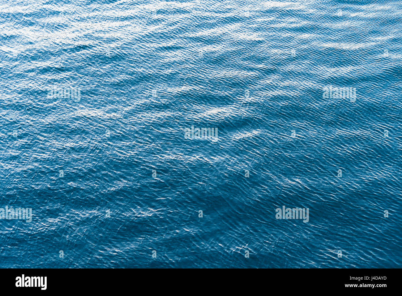 Wellige blaue Meer Hintergrundtextur Wind Stockfoto