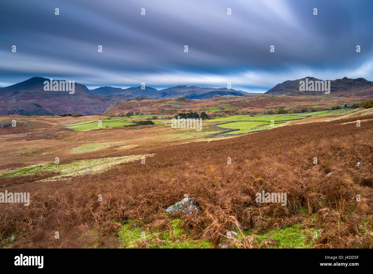 Birker fiel in der Nähe von Beckfoot, Nationalpark Lake District, Cumbria, England, Vereinigtes Königreich, Europa. Stockfoto