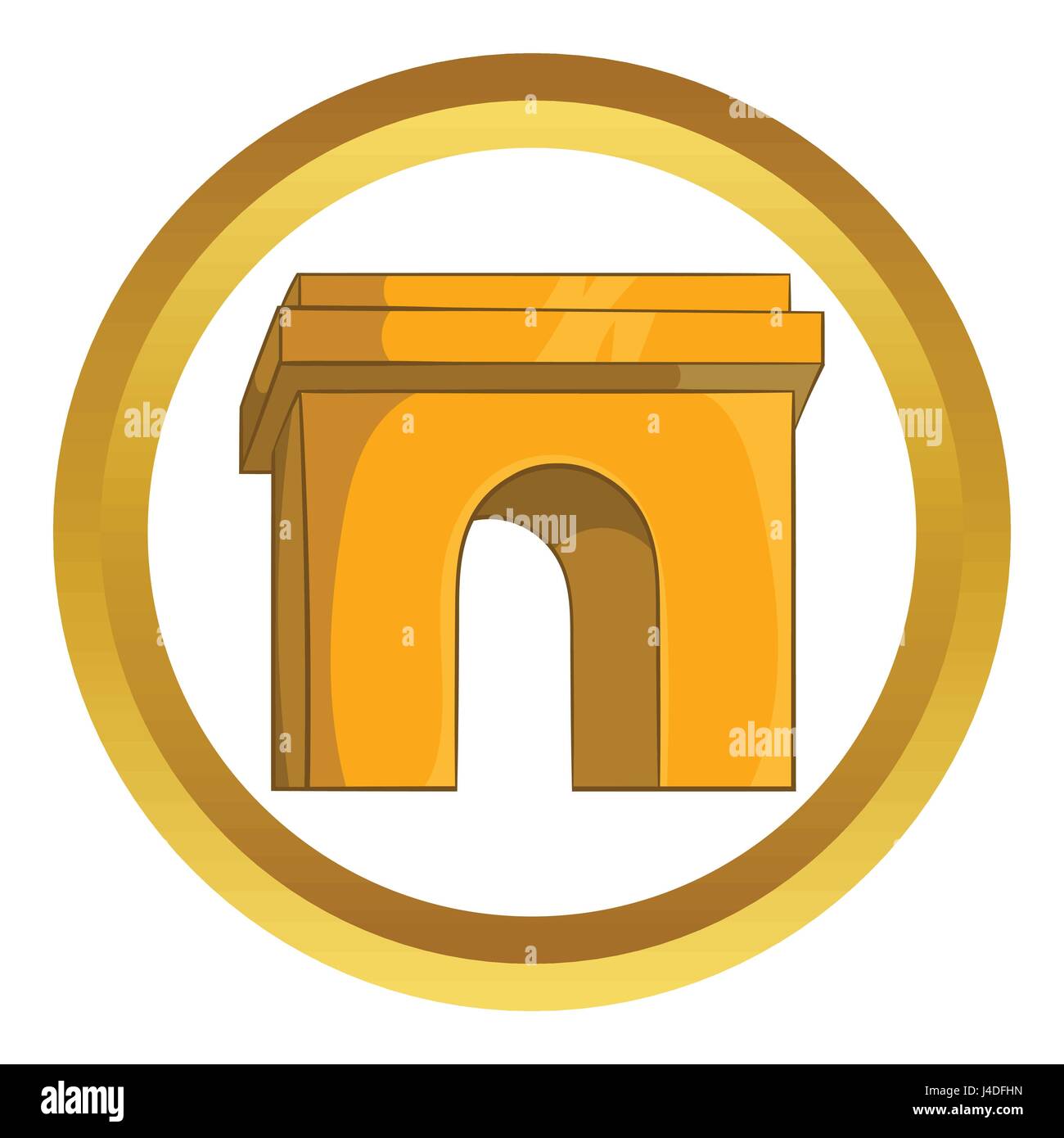 Triumphal Bogen, Paris Vektor icon Stock Vektor