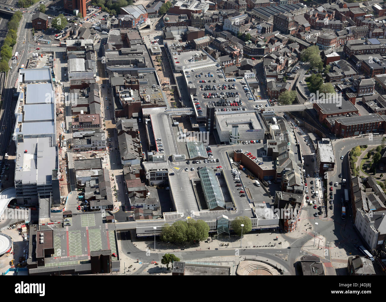 Luftaufnahme von Stockport, Manchester, UK Stockfoto