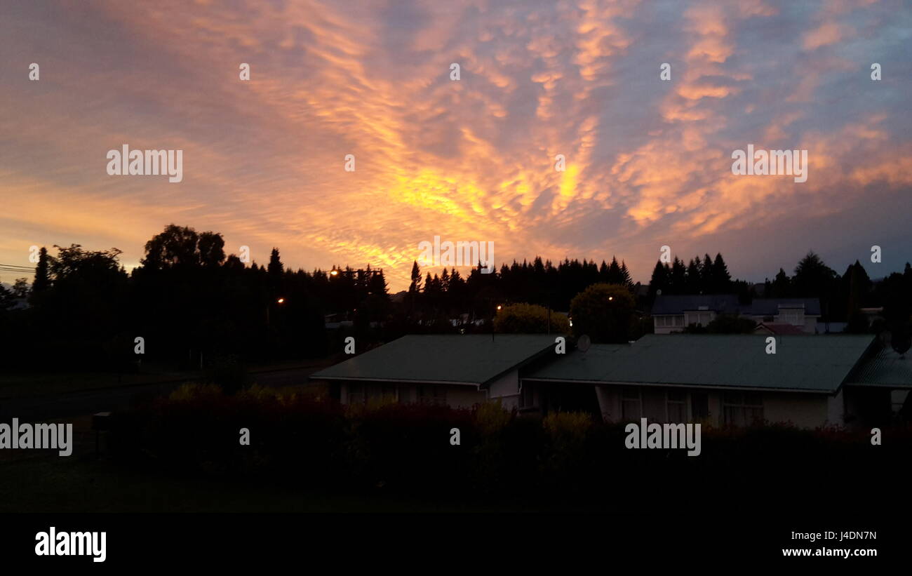 Neuseeland - Te Anau - Sunrise Stockfoto