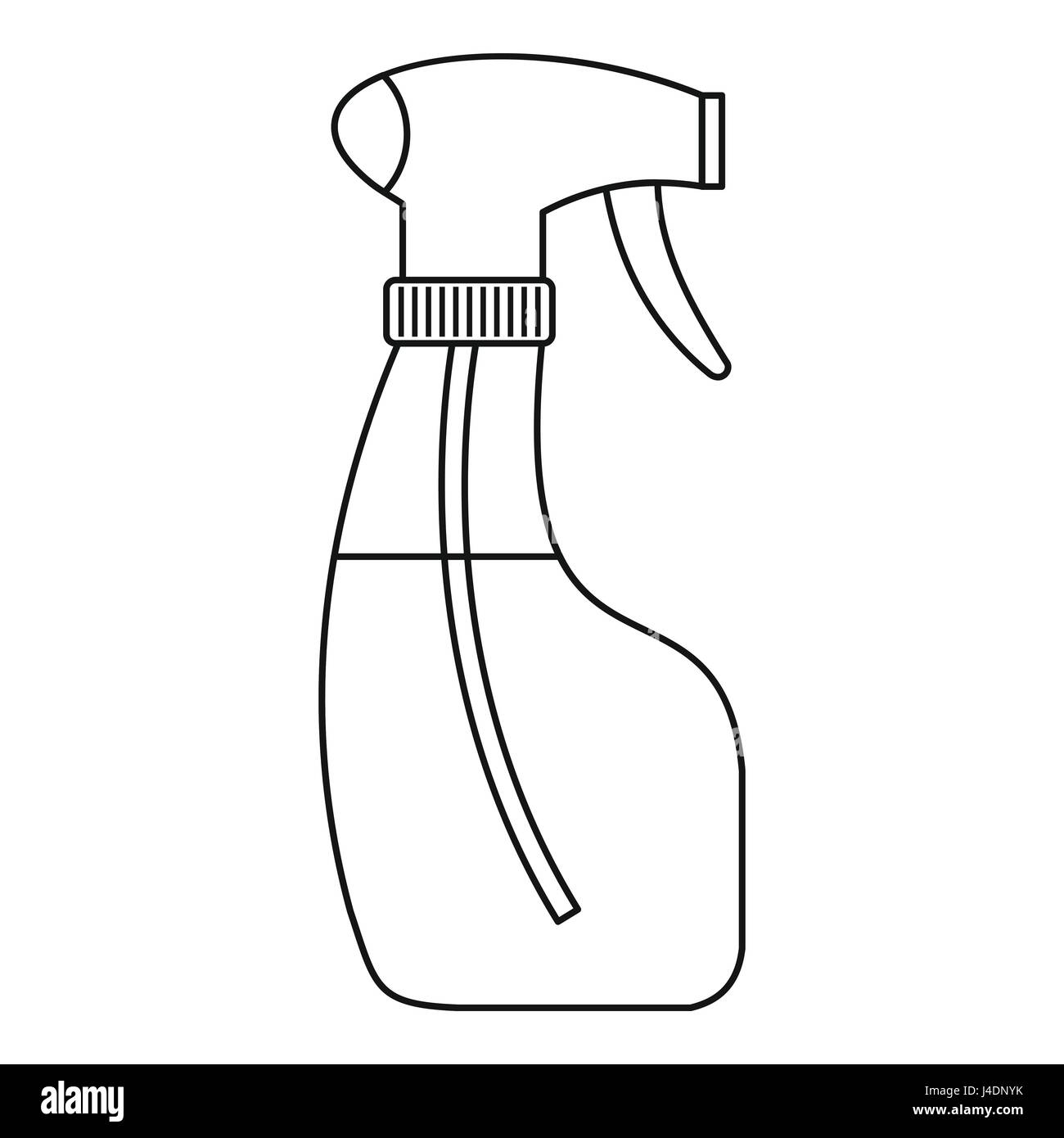Spray-Symbol, Umriss-Stil Stock Vektor