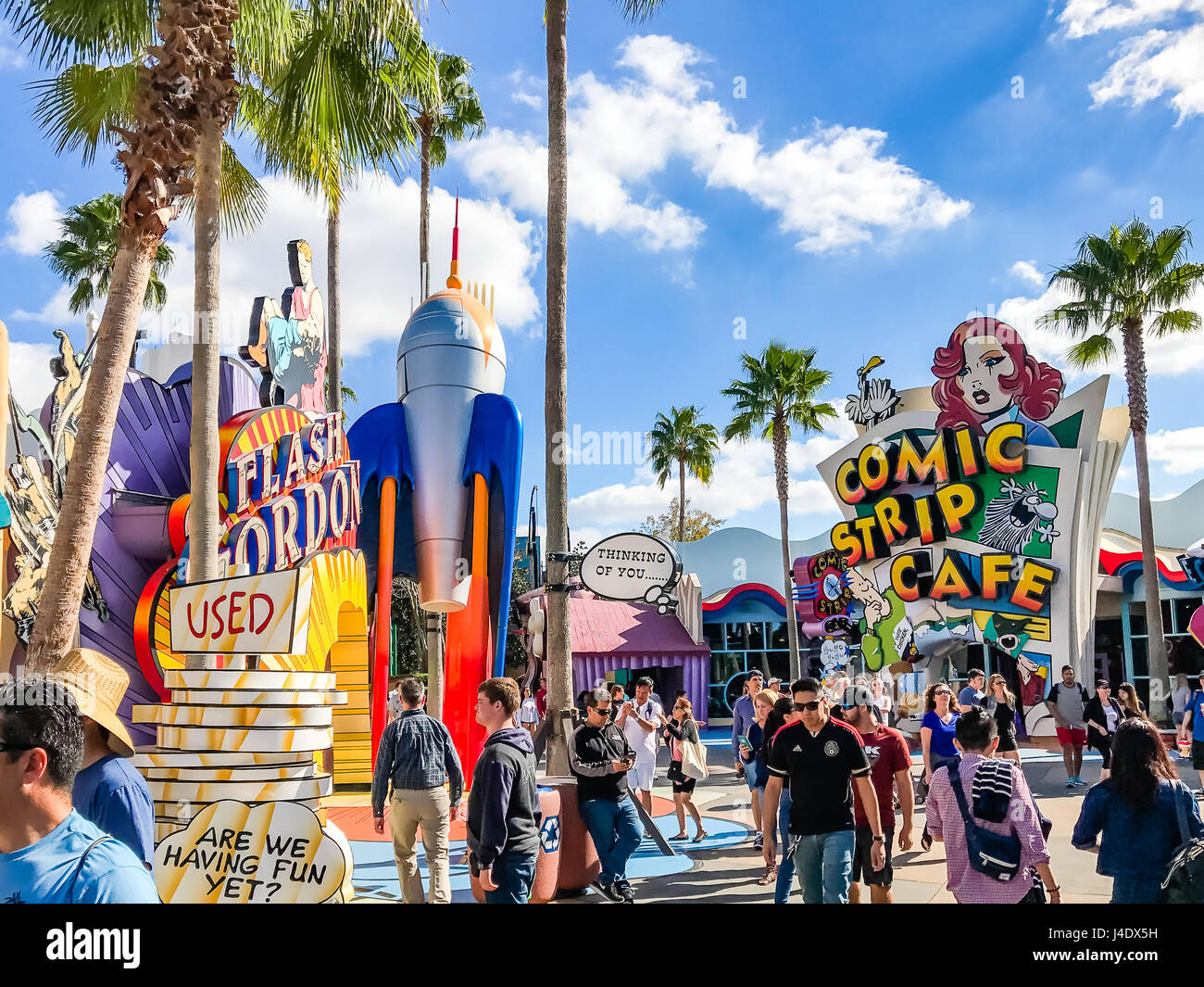 Toon Lagoon Orte. Islands of Adventure. Universal Studios Orlando ist ein Themenpark-Resort in Orlando, Florida Stockfoto