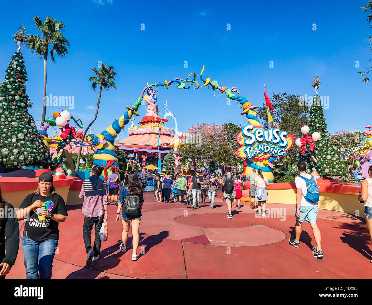 Abenteuer Insel von Universal Studios Orlando. Universal Studios Orlando ist ein Themenpark-Resort in Orlando, Florida. Stockfoto