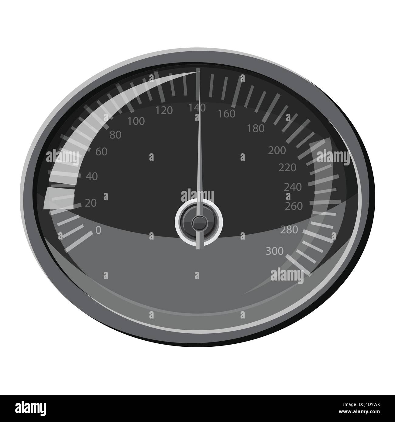 Tacho 140 km in der Stunde-Symbol Stock-Vektorgrafik - Alamy