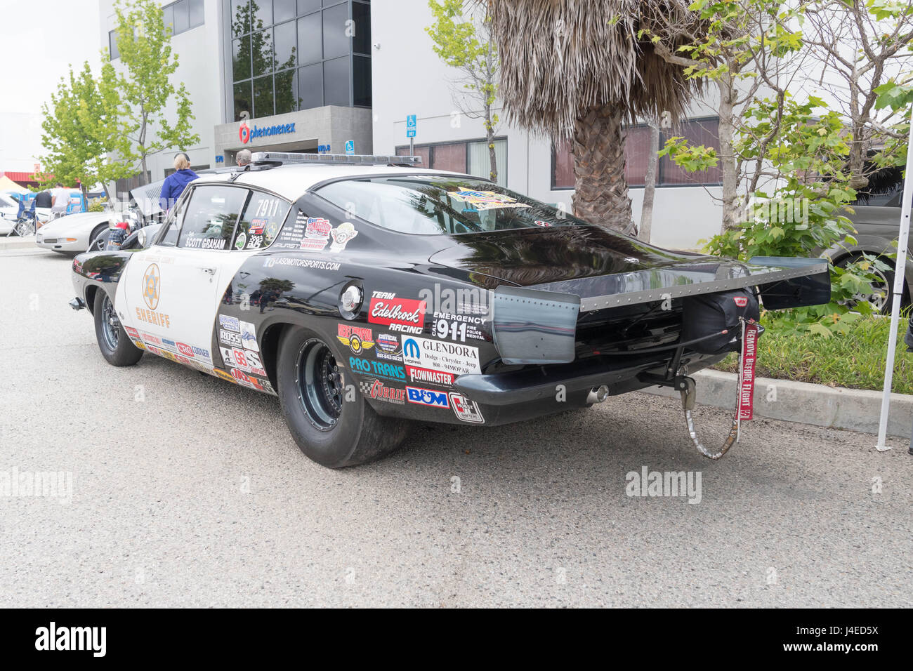 Torrance, USA – 5. Mai 2017: LASD Motorsports Cuda auf dem Display während der 12. jährliche Edelbrock Car Show. Stockfoto
