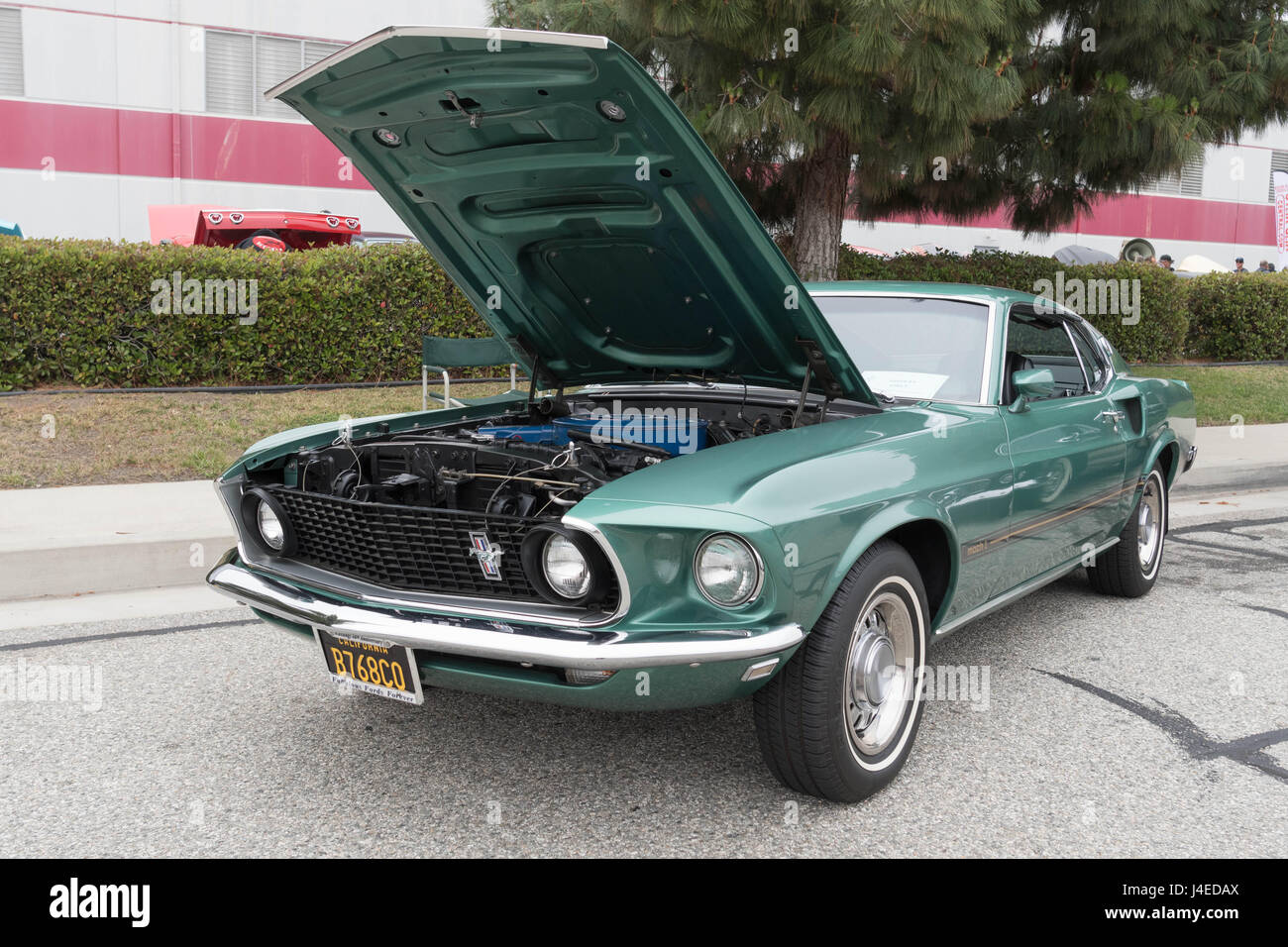 Torrance, USA – 5. Mai 2017: Ford Mustang auf dem Display während der 12. jährliche Edelbrock Car Show. Stockfoto