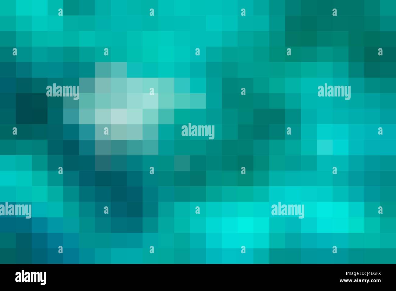 Türkis grün abstrakt Vektor quadratischen Fliesen Mosaik Hintergrund Stock Vektor