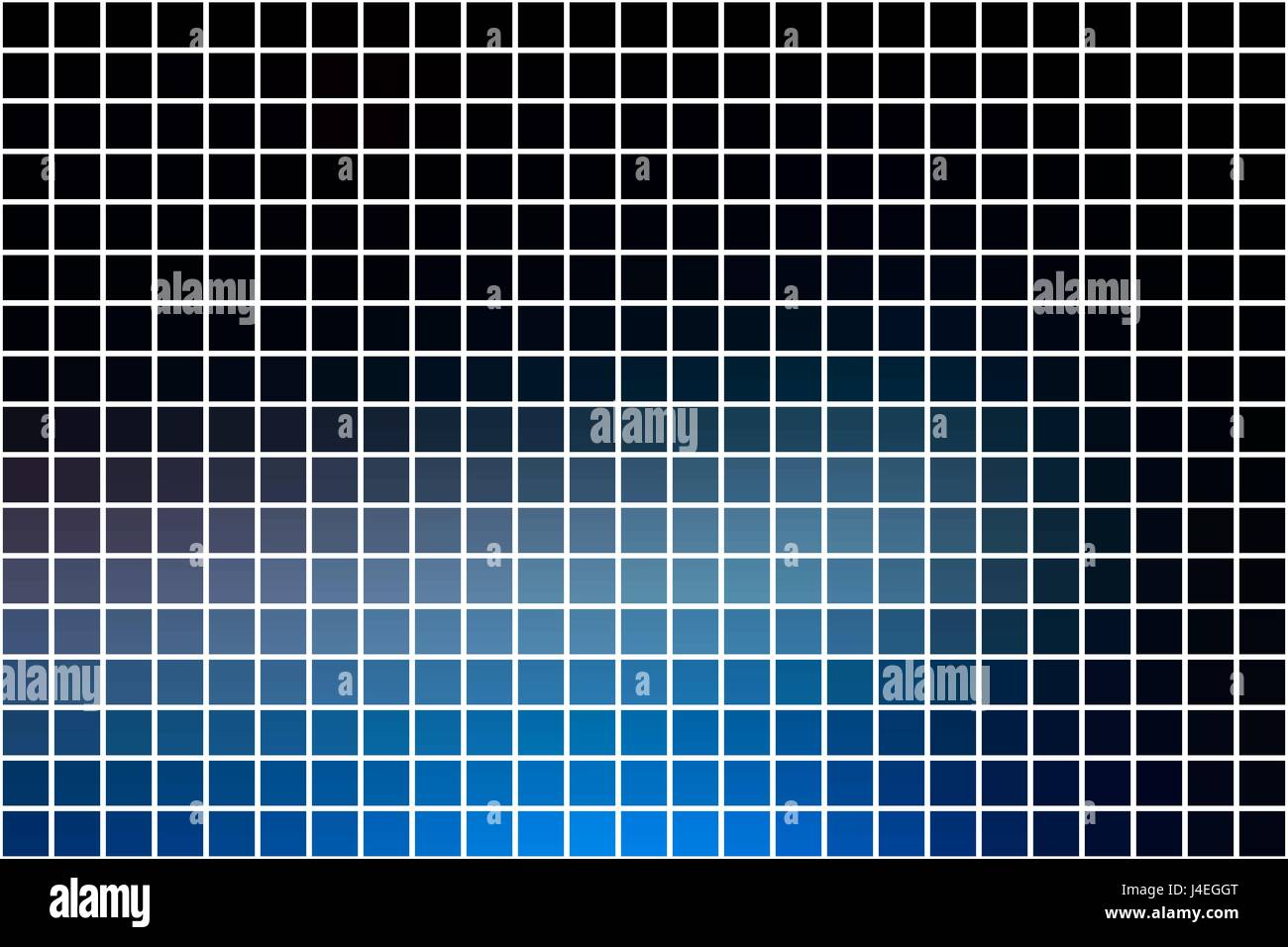 Tiefe und blass blau abstrakt Vektor quadratischen Fliesen über weißen Mosaik Hintergrund Stock Vektor