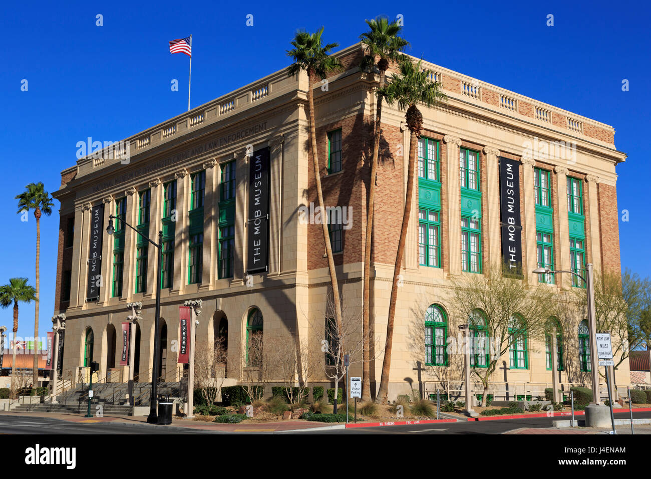 Der Mob Museum, Geschaeftsviertel, Las Vegas, Nevada, Vereinigte Staaten von Amerika, Nordamerika Stockfoto