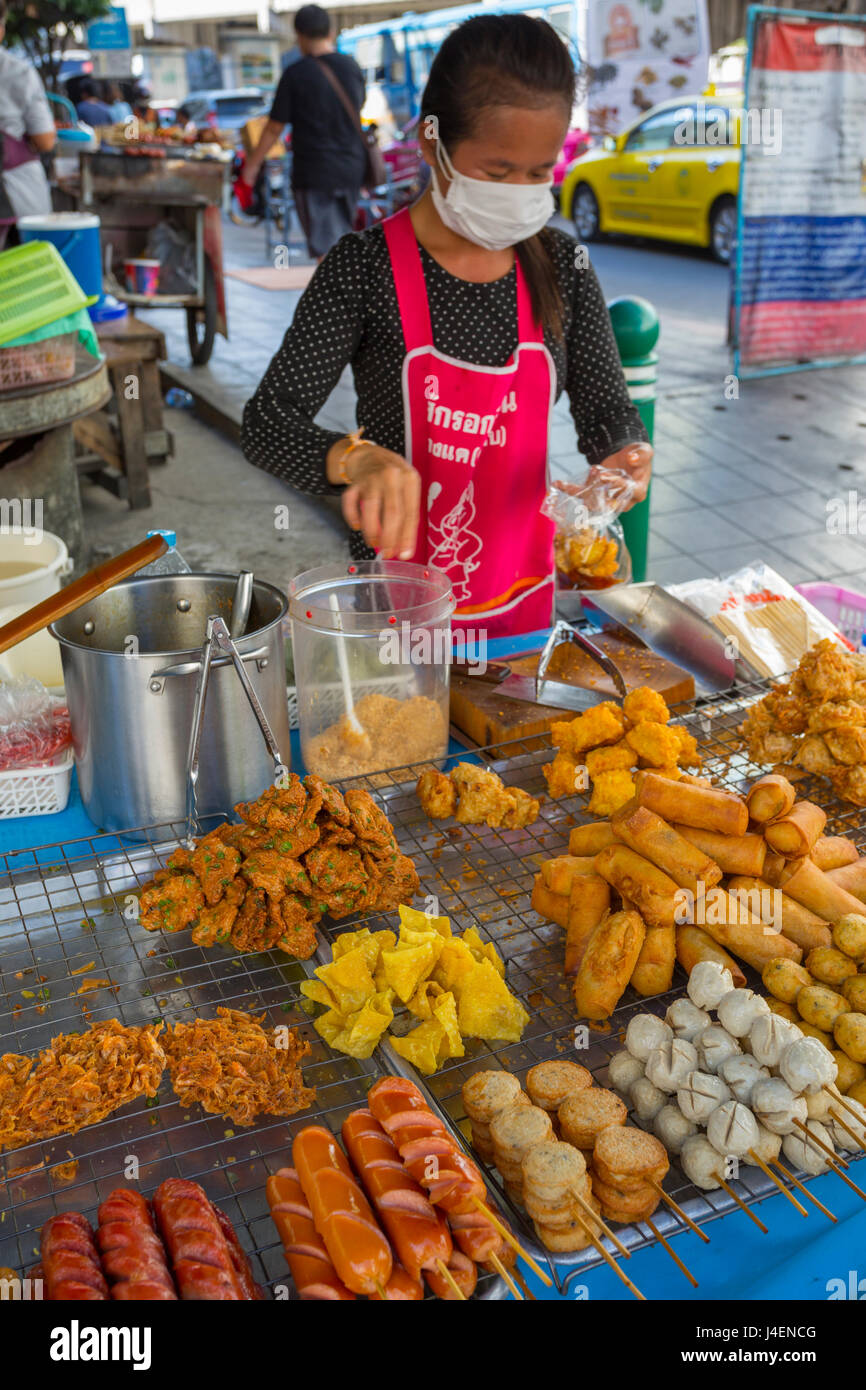 Speiselokal in Phetchaburi Road, Bangkok, Thailand, Südostasien, Asien Stockfoto