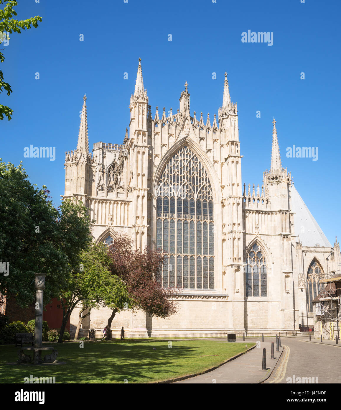 Die Ostfassade des York Minster, Yorkshire, England, UK Stockfoto