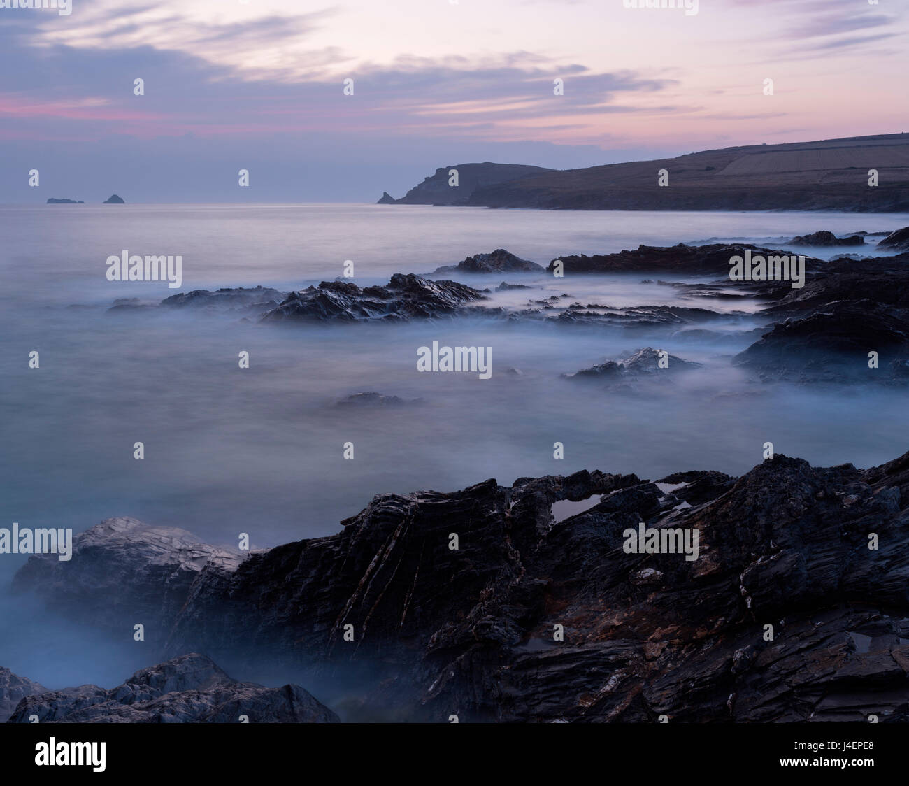 Küsten-Szene von Boobys Bay, Cornwall, England, Vereinigtes Königreich, Europa Stockfoto