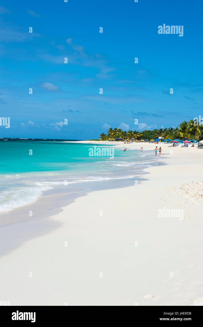 Welt Klasse Shoal Bay East Beach, Anguilla, britische Übersee Territoriums, West Indies, Karibik, Mittelamerika Stockfoto