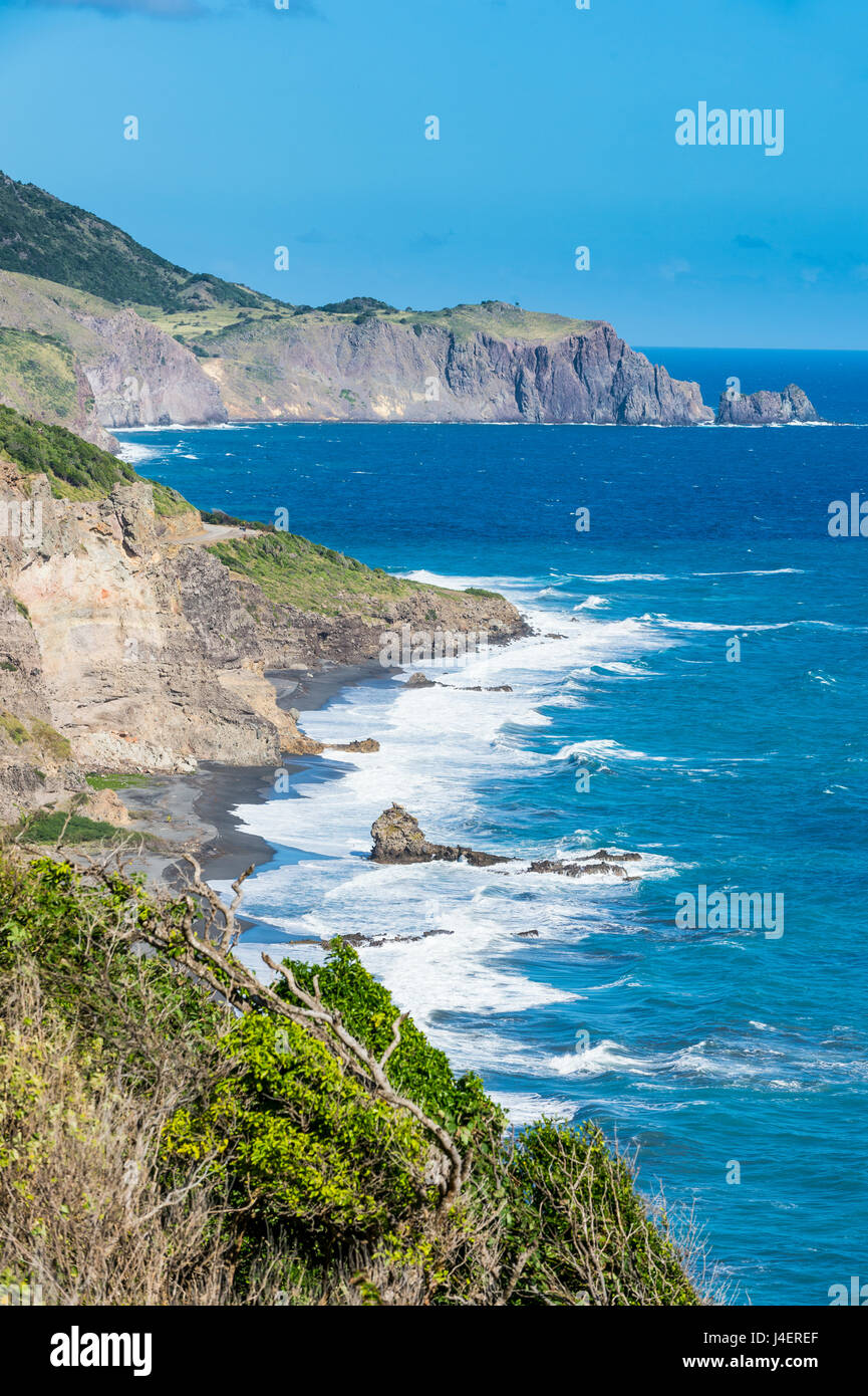 Küste von Montserrat, britisches Überseegebiet, West Indies, Karibik, Mittelamerika Stockfoto