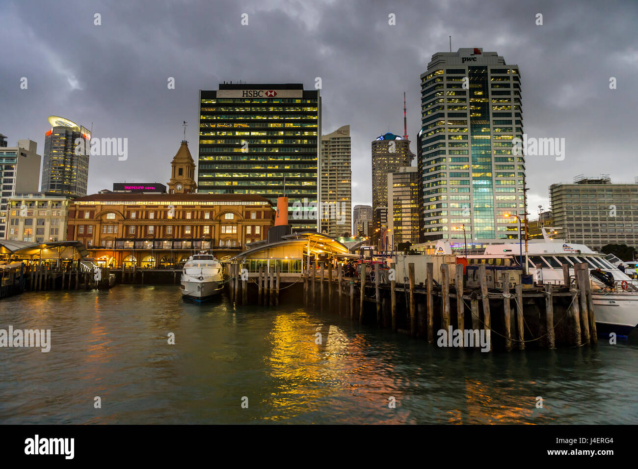Die Skyline von Auckland, Nordinsel, Neuseeland, Pazifik Stockfoto