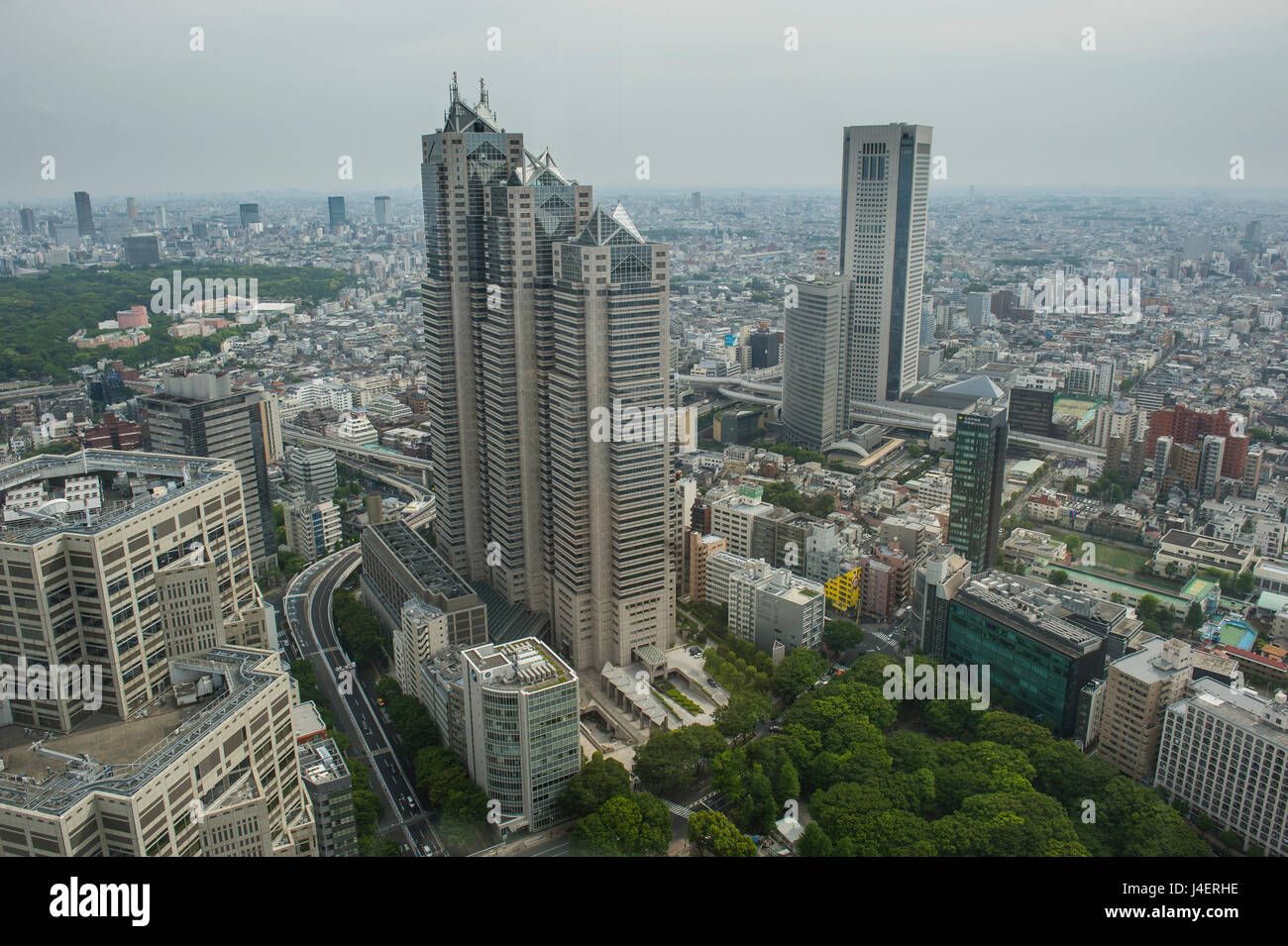 Blick über Tokyo vom Rathaus, Shinjuku, Tokio, Japan, Asien Stockfoto