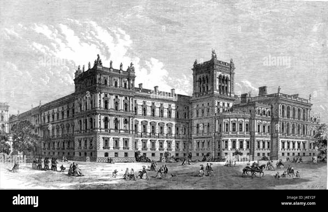 Die Büros für Auswärtige und Indien in London, die von Sir George Gilbert Scott entworfen und 1868 fertiggestellt wurden, beherbergten das Auswärtige Amt der britischen Regierung und das India Office, was beispielhaft für die italienische Architektur war. Stockfoto Die Büros für Auswärtige und Indien in London, die von Sir George Gilbert Scott entworfen und 1868 fertiggestellt wurden, beherbergten das Auswärtige Amt der britischen Regierung und das India Office, was beispielhaft für die italienische Architektur war. Stockfoto