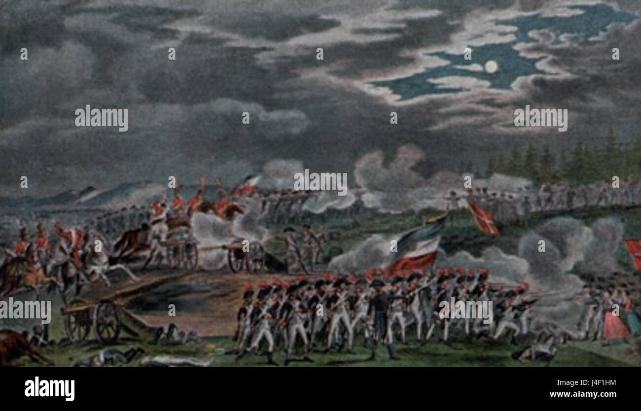 Bataille de Fraubrunnen 5 März 1798 Stockfoto
