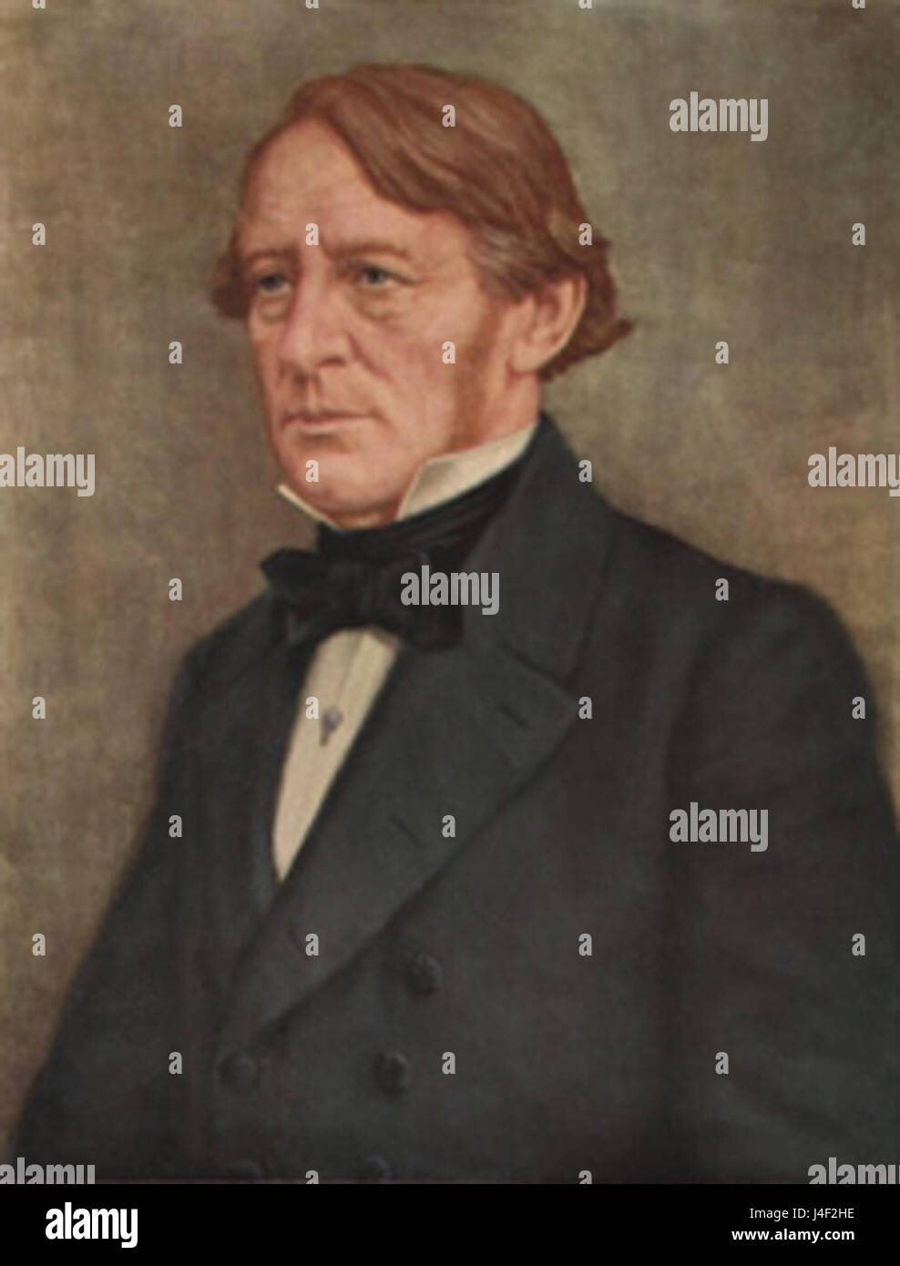 Lars Johan Hiertas Ölgemälde zeigt seine Beherrschung des Mediums, indem er Schlüsselelemente schwedischer Landschaften oder Porträts einfängt und seinen künstlerischen Stil im 19. Jahrhundert widerspiegelt. Stockfoto