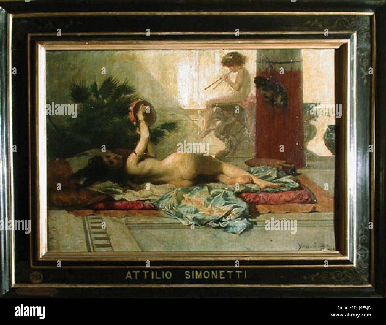 Attilio Simonetti Schauspielerin Pompeiana Galleria Arte Moderna Stockfoto