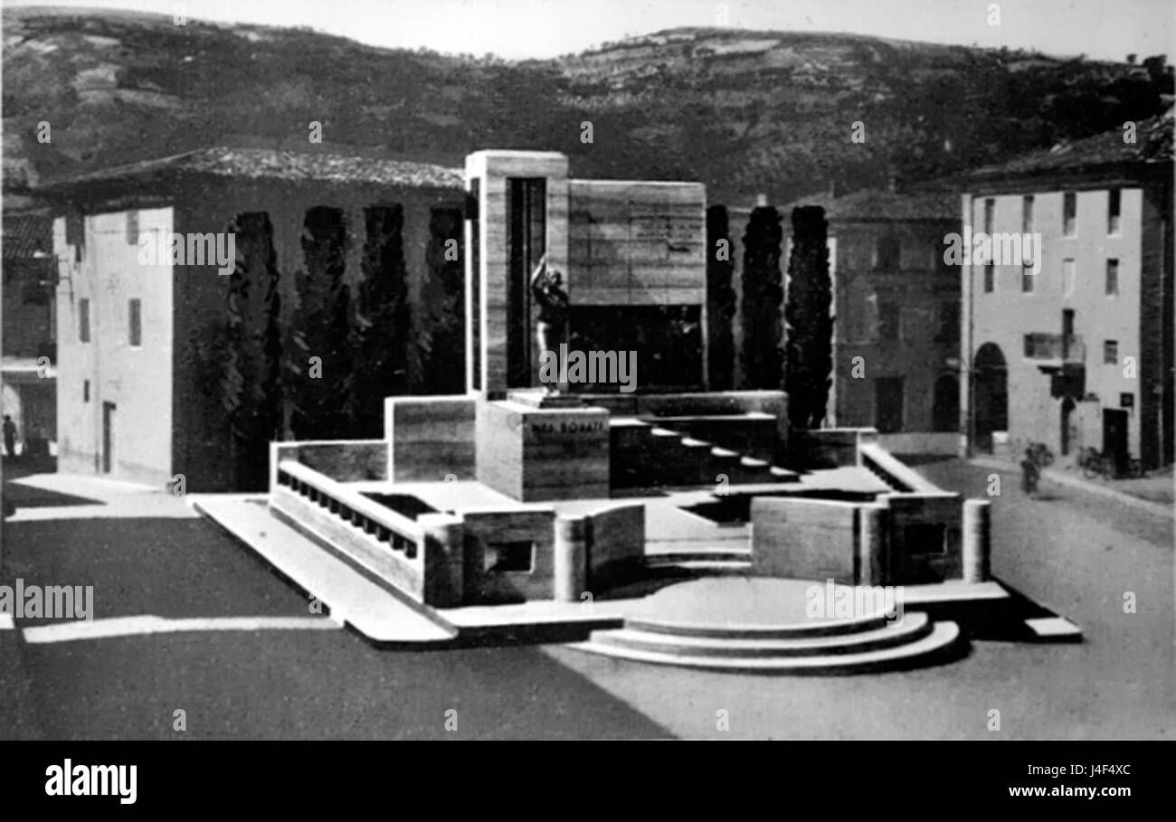 Monumento Ines Donati Visione completa Stockfoto