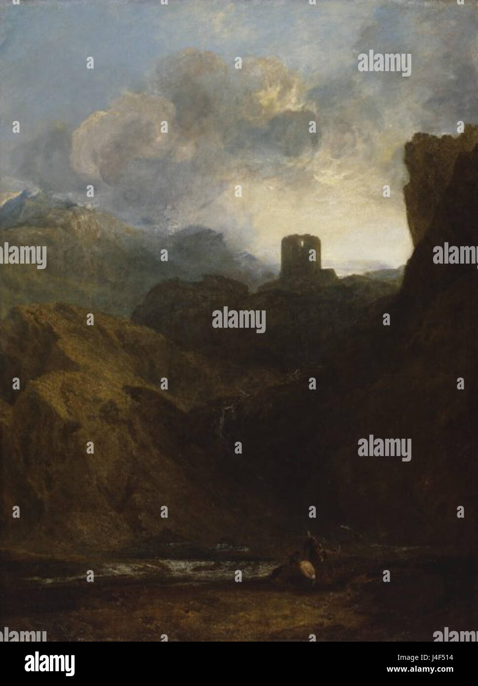 J.M.W Turner Dolbadern Burg 1800 Stockfoto
