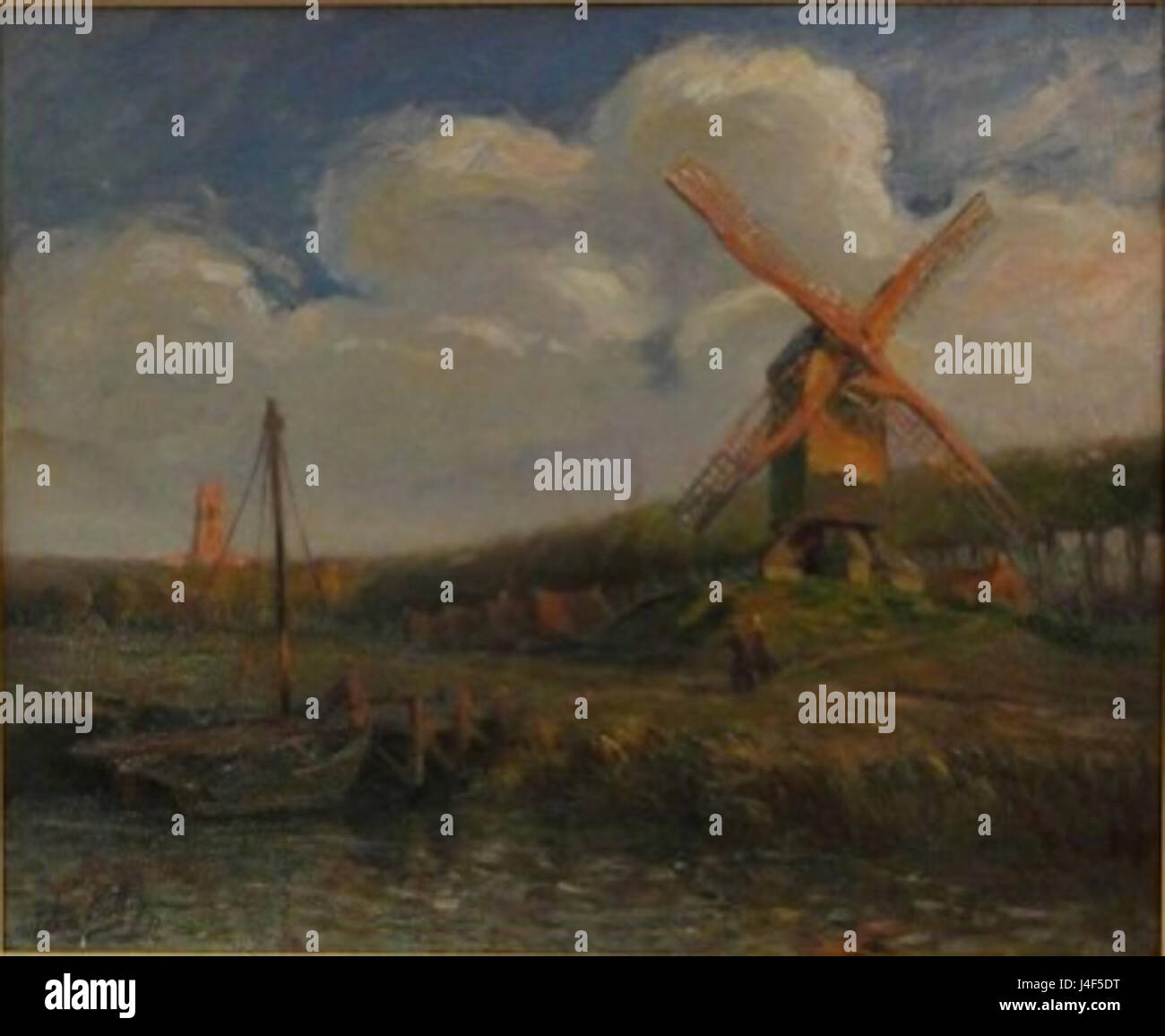 „Rettig Volendam“ ist wahrscheinlich ein Verweis auf ein Werk, das das traditionelle niederländische Dorf Volendam darstellt und sein kulturelles Erbe, seine Architektur und sein Gemeindeleben festlegt. Stockfoto