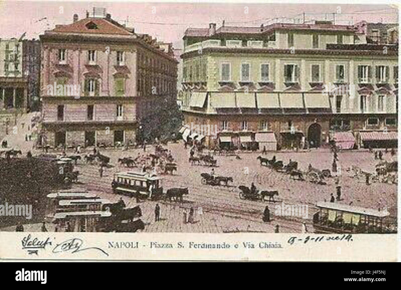 Napoli Piazza Trieste e Trento 2 Stockfoto Napoli Piazza Trieste e Trento 2 Stockfoto