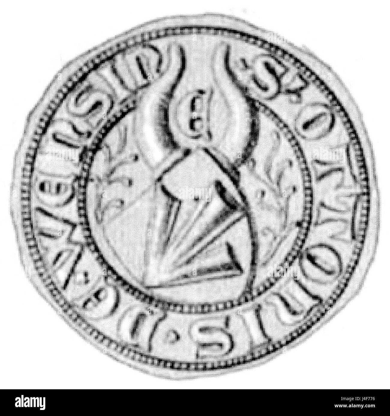 Siegel Otto de Wensyne 1364 02 Stockfoto