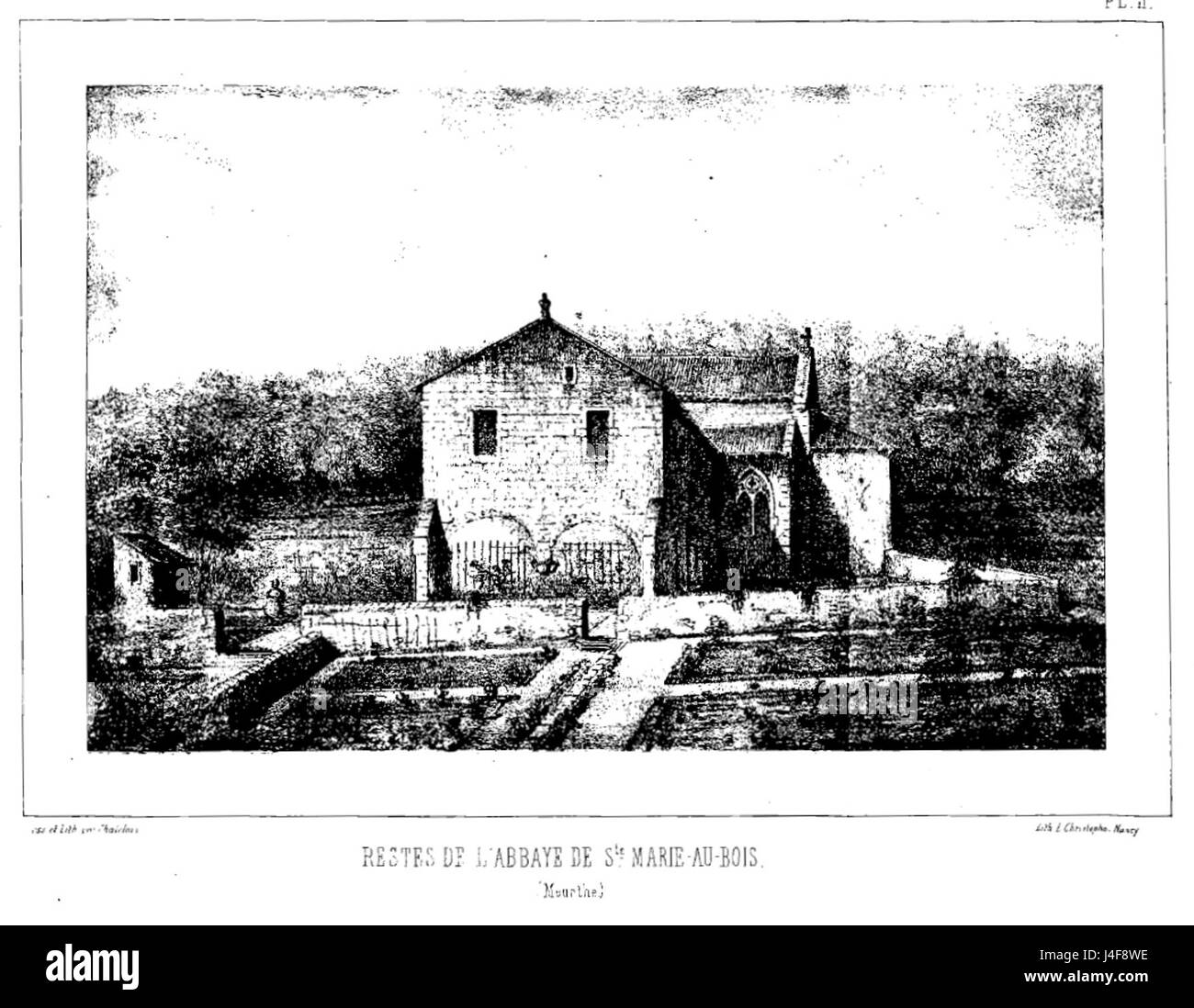 Sainte Marie au Bois Chatelain 1857 Stockfoto
