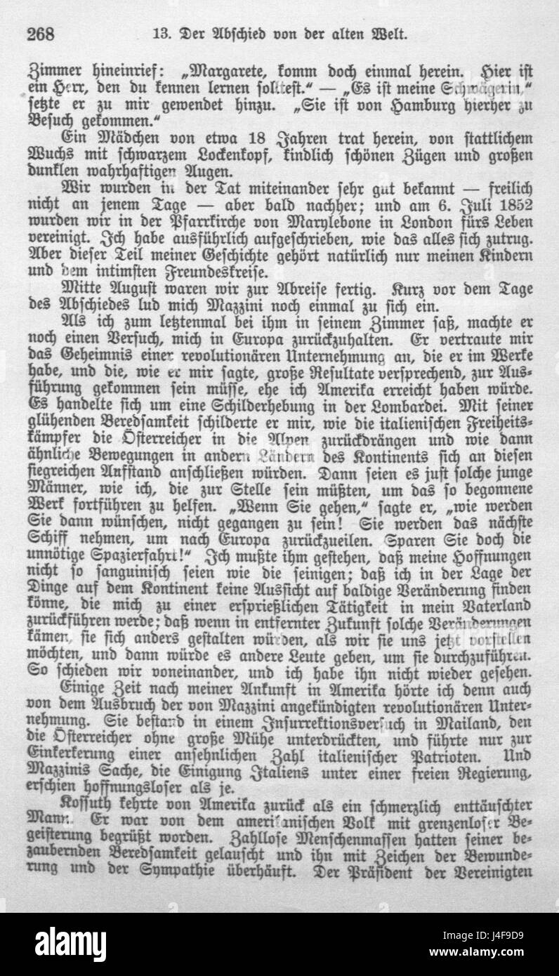 Die Memoiren von Carl Schurz, einer prominenten deutsch-amerikanischen Politikfigur, beschreiben seine Lebenserinnerungen und seine Lebenserinnerungen. Stockfoto