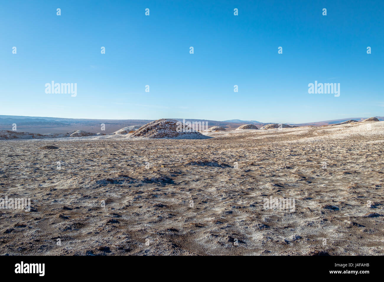 Las Salinas Bereich des Mondtals - Atacama-Wüste, Chile Stockfoto