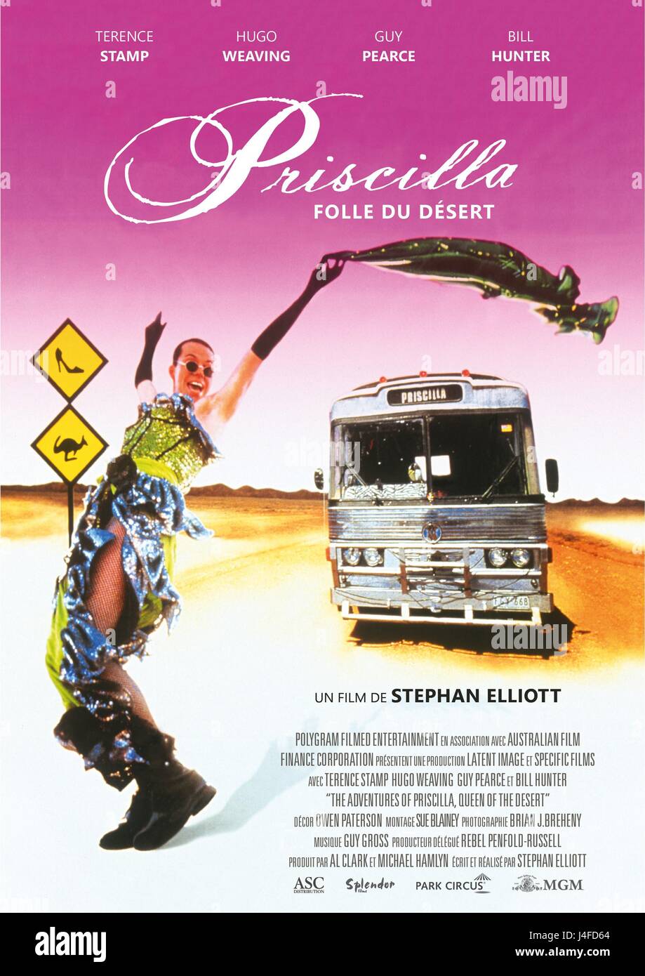 The Adventures of Priscilla, Königin der Wüste-Jahr: 1994 Australien Direktor: Stephan Elliott Hugo Weaving Filmplakat (Fr).  Es ist verboten, das Foto aus dem Kontext der Promotion des Films zu reproduzieren. Es muss die Filmgesellschaft und/oder der Fotograf von zugewiesen oder von autorisierten / erlaubt am Set von der Filmgesellschaft gutgeschrieben werden. Nur für redaktionelle Nutzung. Photo12 gewährt keine Persönlichkeitsrechte der Personen vertreten. Stockfoto