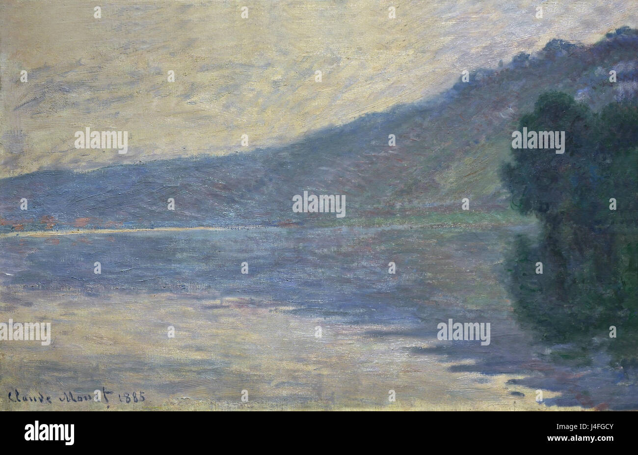 Die Seine bei Port-Villez 1894 von Claude Monet 1840-1926 Frankreich Französisch Stockfoto