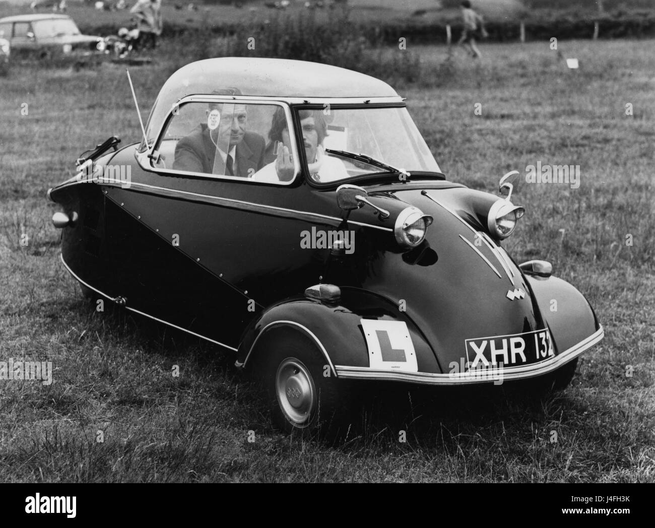 Messerschmitt KR200 1960 mit Lernenden Platten Stockfoto