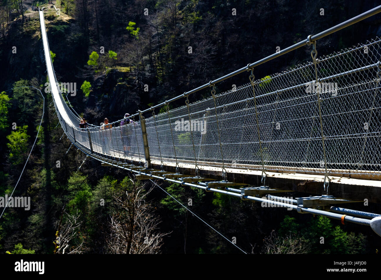 Tibetische Brücke Stockfoto