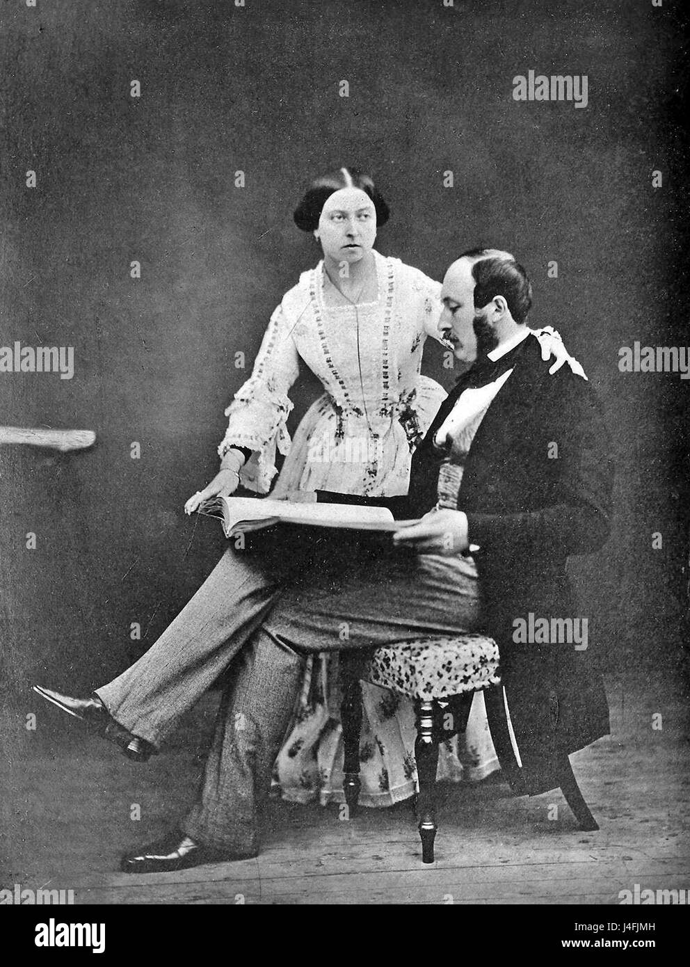 Königin Victoria und Prinz Albert Stockfoto