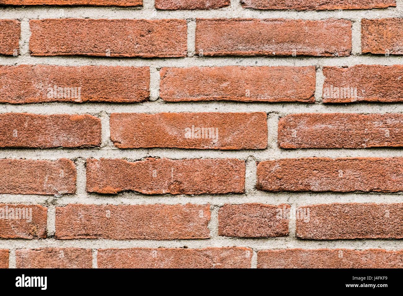 Red Brick Wall White Joints Stockfotos und -bilder Kaufen - Alamy